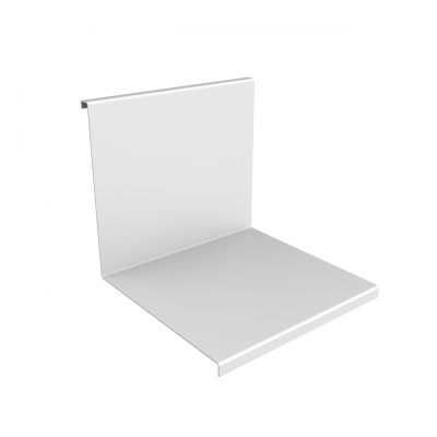 9693 - L-shape shelf in metal plate